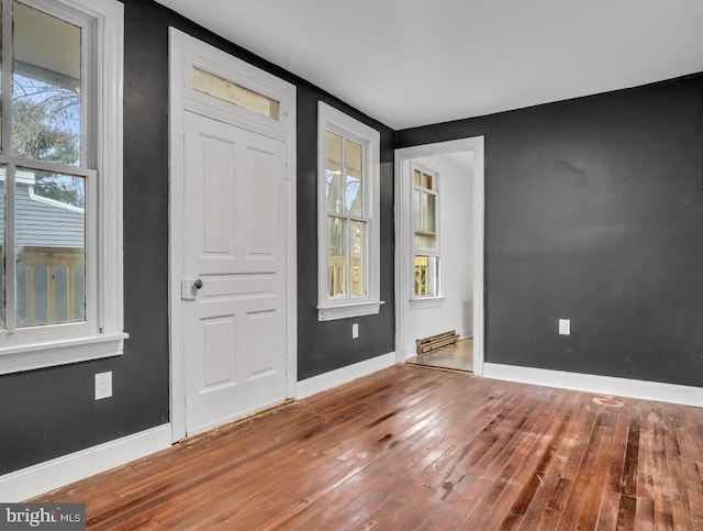 342 W Gay Ave, York, PA 17401 - entrance foyer featuring hardwood / wood-style floors and baseboards