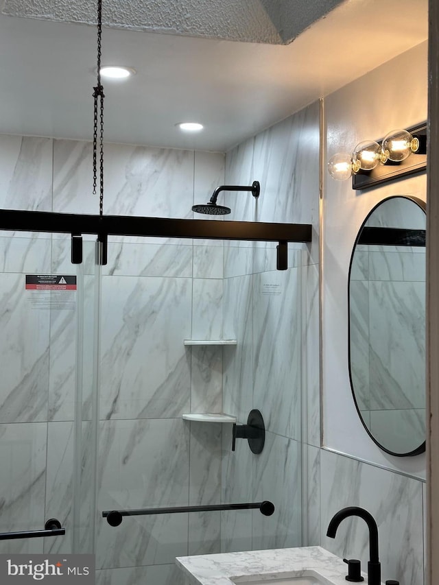 4304 Oakmont St, Philadelphia, PA 19136 - bathroom with a sink and a tile shower