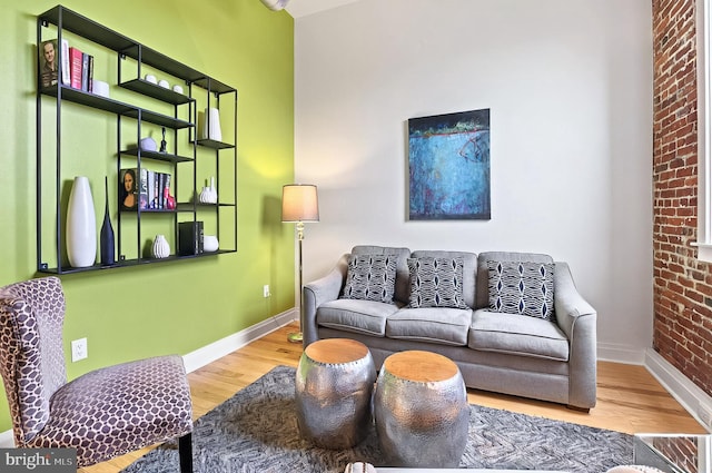 41 W Lemon St Unit 505, Lancaster, PA 17603 - living room with baseboards and wood finished floors