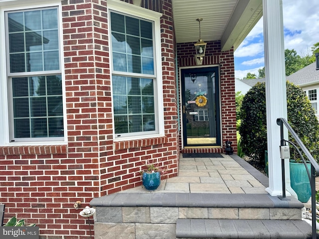 3599 Sutherland Ct, Warrenton, VA 20187 - property entrance with brick siding