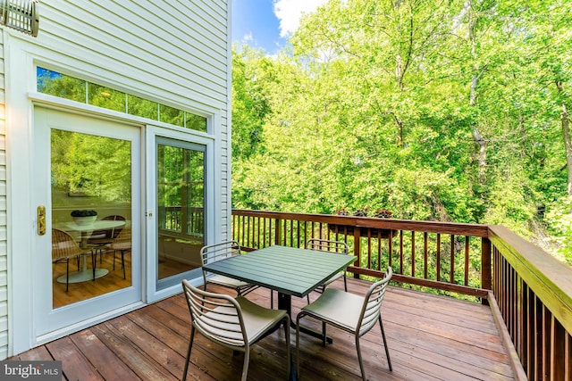1251 Wild Hawthorn Way, Reston, VA 20194 - wooden deck with outdoor dining space