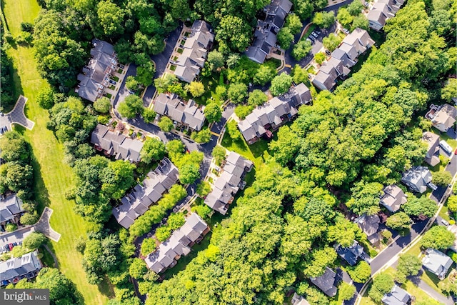 1251 Wild Hawthorn Way, Reston, VA 20194 - aerial view of property's location with nearby suburban area and a tree filled landscape