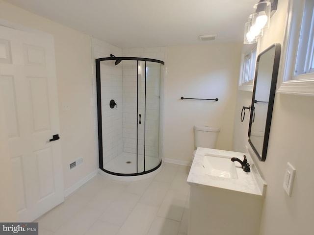 22 Leeway Rd, Baltimore, MD 21222 - full bath featuring a shower stall, vanity, baseboards, and tile patterned flooring