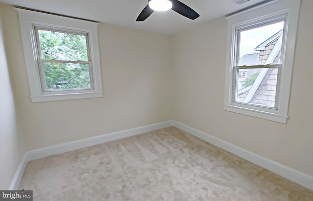 22 Leeway Rd, Baltimore, MD 21222 - unfurnished room featuring carpet, baseboards, and a ceiling fan