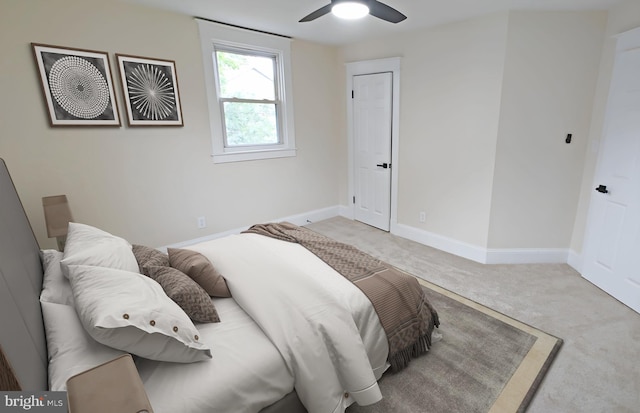 22 Leeway Rd, Baltimore, MD 21222 - carpeted bedroom featuring baseboards and ceiling fan