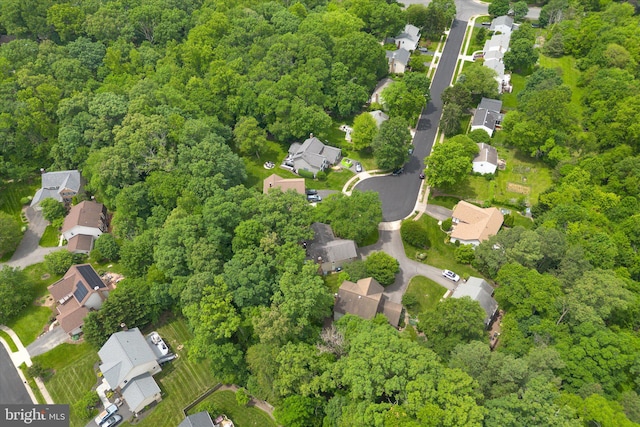 12695 Kettering Dr, Herndon, VA 20171 - aerial view of property and surrounding area with a heavily wooded area and nearby suburban area