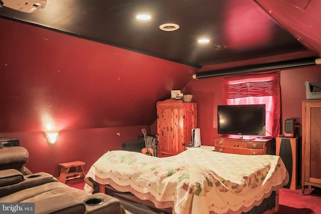 102 Gardengate Rd, Camden Wyoming, DE 19934 - cinema room with vaulted ceiling and recessed lighting