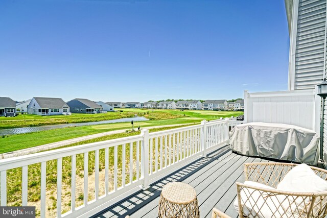 35290 Wright Way, Millsboro, DE 19966 - balcony featuring a residential view and a deck with water view