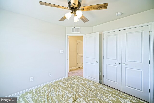 35290 Wright Way, Millsboro, DE 19966 - unfurnished bedroom featuring carpet flooring, a closet, baseboards, and ceiling fan