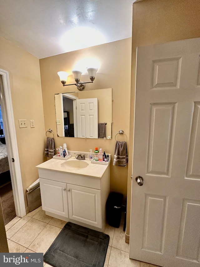 230 W Federal St, Burlington, NJ 08016 - bathroom featuring tile patterned floors, vanity, and baseboards