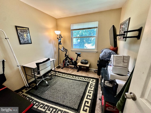 230 W Federal St, Burlington, NJ 08016 - carpeted home office featuring baseboards