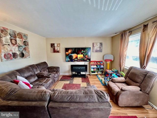 230 W Federal St, Burlington, NJ 08016 - living room with light wood finished floors and baseboards