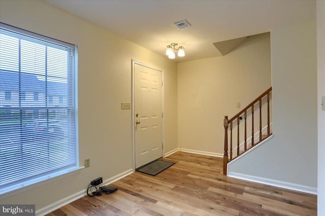 205 Saddle Ridge Dr, Harrisburg, PA 17110 - entryway featuring plenty of natural light, light wood-type flooring, and baseboards