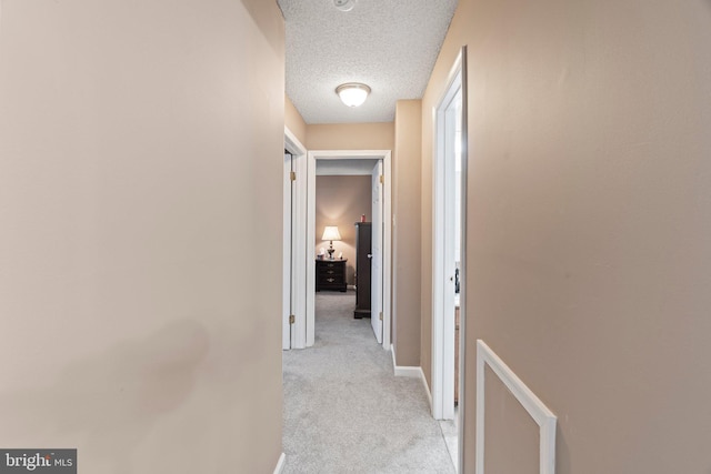 1206 Barry Ct, Southampton, PA 18966 - corridor with light colored carpet, a textured ceiling, and baseboards