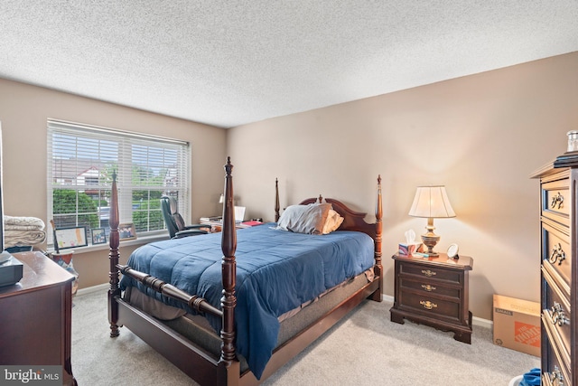 1206 Barry Ct, Southampton, PA 18966 - bedroom featuring light carpet, a textured ceiling, and baseboards