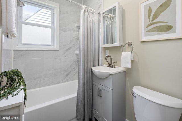 3023 Chesley, Baltimore, MD 21234 - full bathroom featuring vanity, shower / tub combo, and toilet