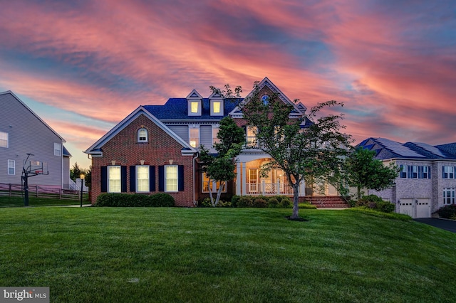 42720 Mount Auburn Pl, Broadlands, VA 20148 - view of front of home featuring brick siding and a garage