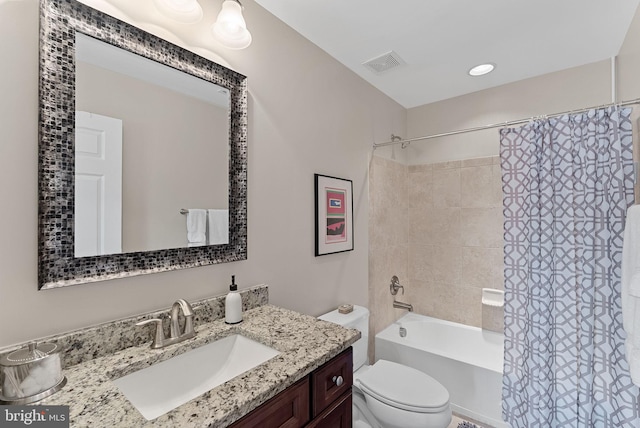 22415 Conservancy Dr, Ashburn, VA 20148 - full bathroom with vanity, toilet, and shower / bath combo