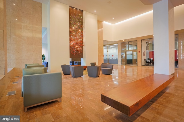 2401 Pennsylvania Ave Unit 6B29, Philadelphia, PA 19130 - common area with a high ceiling