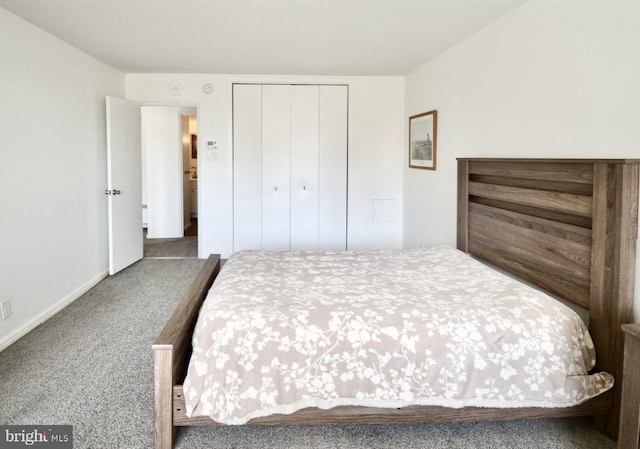 2401 Pennsylvania Ave Unit 6B29, Philadelphia, PA 19130 - bedroom with carpet, a closet, and baseboards