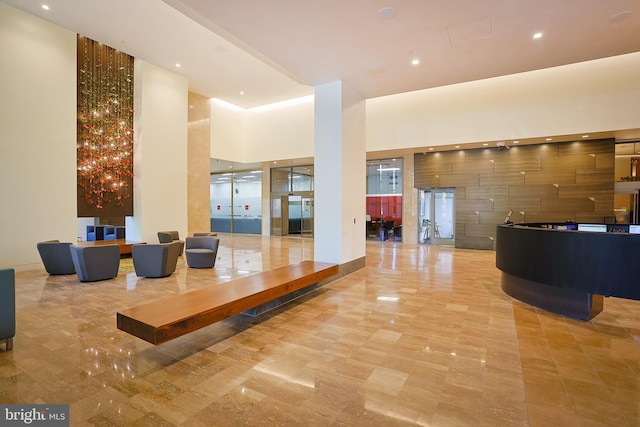 2401 Pennsylvania Ave Unit 6B29, Philadelphia, PA 19130 - community lobby with recessed lighting