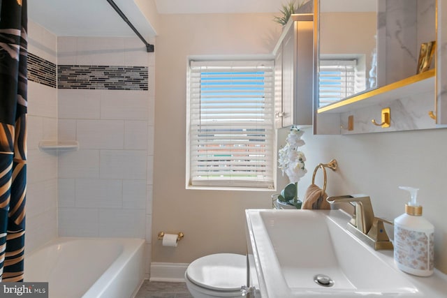 1317 Winston Ave, Baltimore, MD 21239 - full bathroom featuring shower / bath combo with shower curtain and vanity