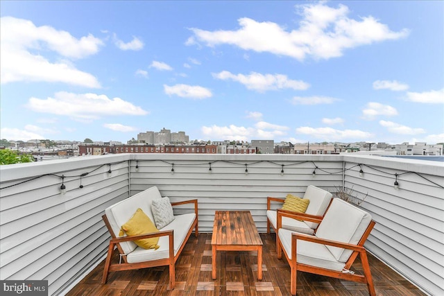 721 Daly St, Philadelphia, PA 19148 - balcony with outdoor lounge area and a view of city