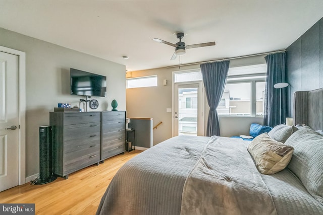 211 Brown St Unit 15, Philadelphia, PA 19123 - bedroom featuring wood finished floors and a ceiling fan