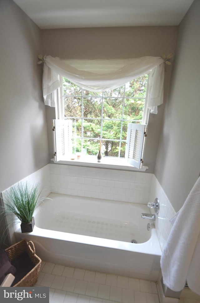 6385 Hunters Crossing Ct, Eldersburg, MD 21784 - full bathroom with a bath and tile patterned flooring