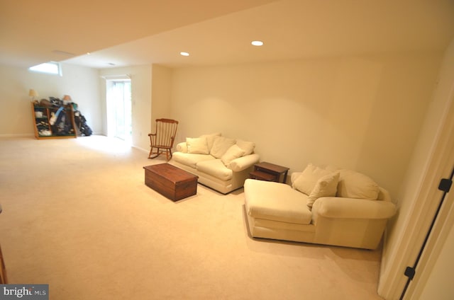 6385 Hunters Crossing Ct, Eldersburg, MD 21784 - carpeted living area with recessed lighting