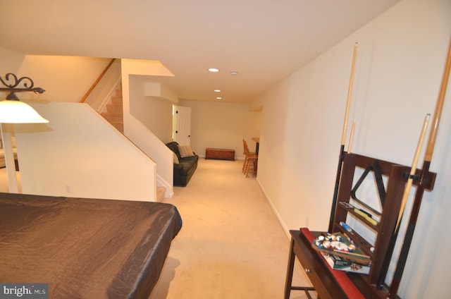 6385 Hunters Crossing Ct, Eldersburg, MD 21784 - carpeted bedroom featuring recessed lighting and billiards
