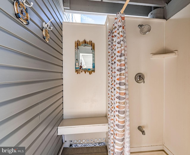 39 Kentucky Dr, Little Egg Harbor Twp, NJ 08087 - full bath featuring a shower with shower curtain