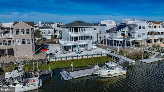 39 Kentucky Dr, Little Egg Harbor Twp, NJ 08087 - rear view of property with a water view and a residential view