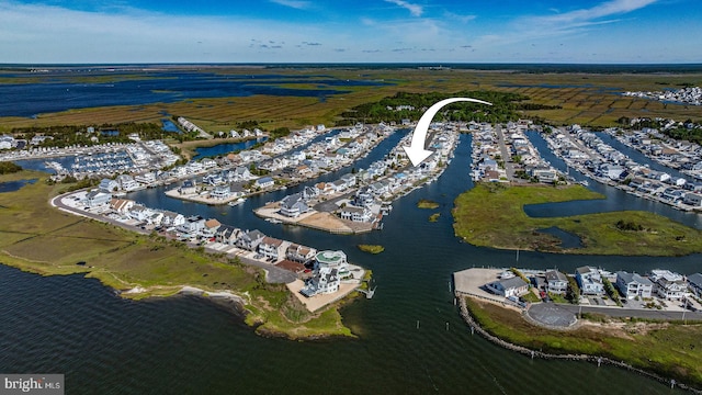 39 Kentucky Dr, Little Egg Harbor Twp, NJ 08087 - aerial overview of property's location with a large body of water and a marina