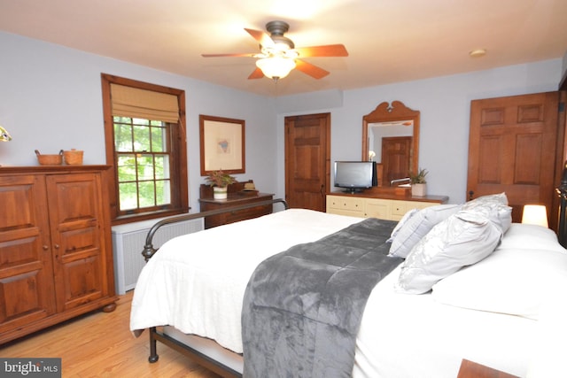 1598 Hollywood Dr, Lancaster, PA 17601 - bedroom with light wood-style flooring and radiator