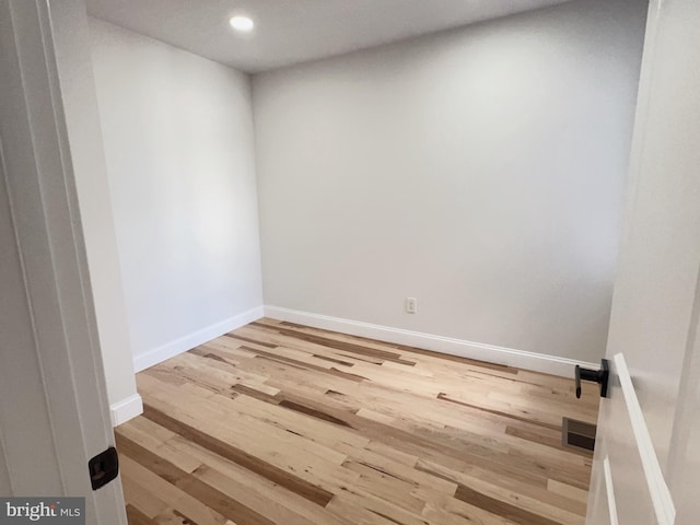 2015 S 23rd St, Philadelphia, PA 19145 - empty room with wood finished floors, recessed lighting, and baseboards