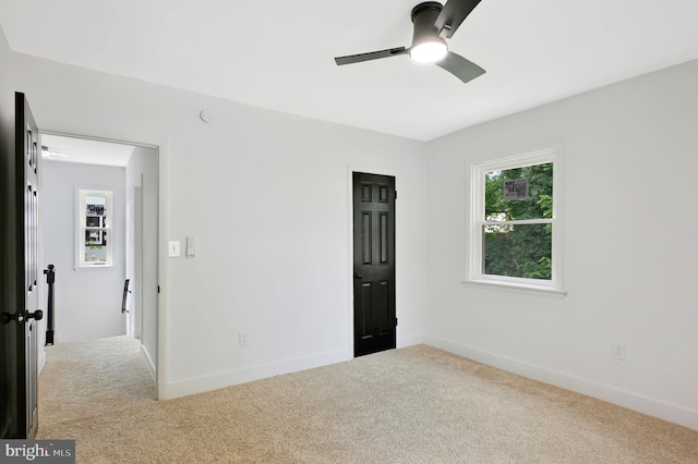 4504 Clay St NE, Washington, DC 20019 - unfurnished bedroom featuring carpet, baseboards, and ceiling fan