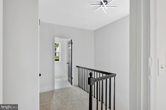 4504 Clay St NE, Washington, DC 20019 - corridor with an upstairs landing and baseboards