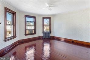 401 Fulton St, Hanover, PA 17331 - unfurnished room featuring radiator, baseboards, and a ceiling fan