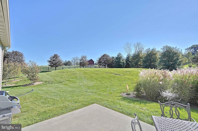 4408 Irish Creek Rd, Bernville, PA 19506 - view of yard featuring a patio and a view of countryside