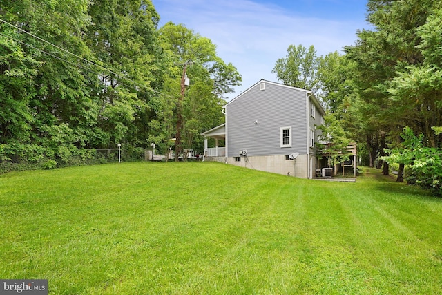 10401 Zion Dr, Fairfax, VA 22032 - view of green lawn with central AC