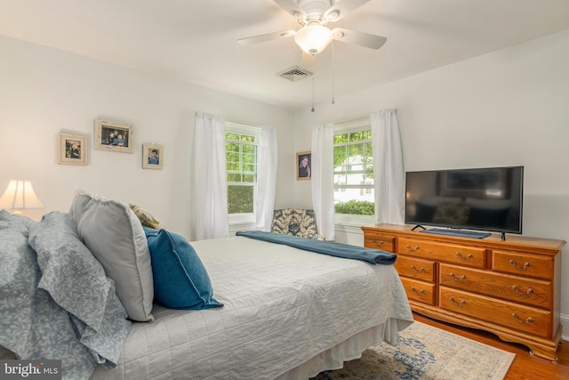 1110 Holland Ave, Cambridge, MD 21613 - bedroom featuring wood finished floors and a ceiling fan