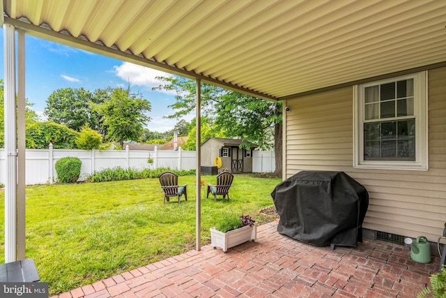 1110 Holland Ave, Cambridge, MD 21613 - view of patio featuring a grill