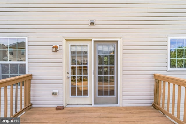 102 Helen Dr, Cinnaminson, NJ 08077 - property entrance featuring a wooden deck