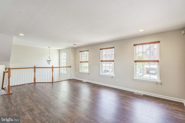 102 Helen Dr, Cinnaminson, NJ 08077 - spare room featuring dark wood finished floors, baseboards, and recessed lighting