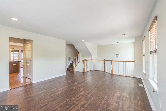 102 Helen Dr, Cinnaminson, NJ 08077 - spare room featuring wood finished floors, baseboards, and recessed lighting