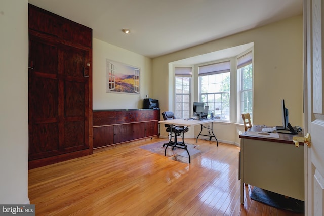 5 Pierce Rd, East Windsor, NJ 08520 - office area featuring hardwood / wood-style flooring