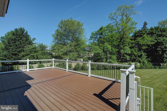 5 Pierce Rd, East Windsor, NJ 08520 - wooden terrace featuring a yard