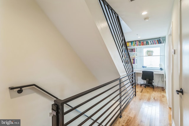 407 Salmon St, Philadelphia, PA 19125 - staircase featuring wood finished floors
