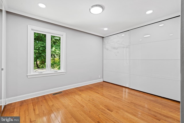 826 Suffolk Rd, Jenkintown, PA 19046 - unfurnished bedroom with baseboards, light wood-style floors, and recessed lighting